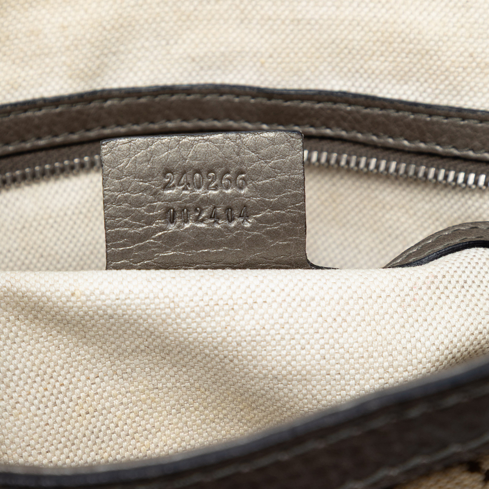 Pre-Loved Gucci Medium GG Canvas Techno Horsebit Satchel - Picture 6 of 8